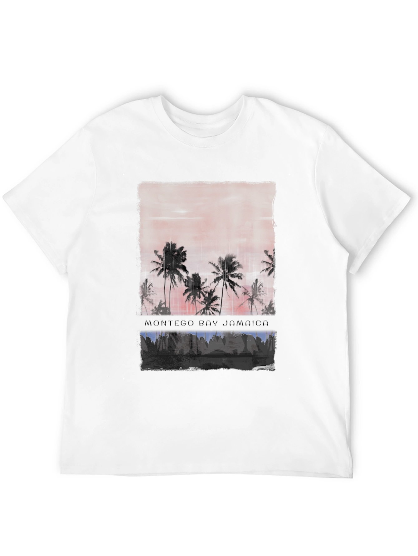 Camiseta Negra: Montego Bay Jamaica
