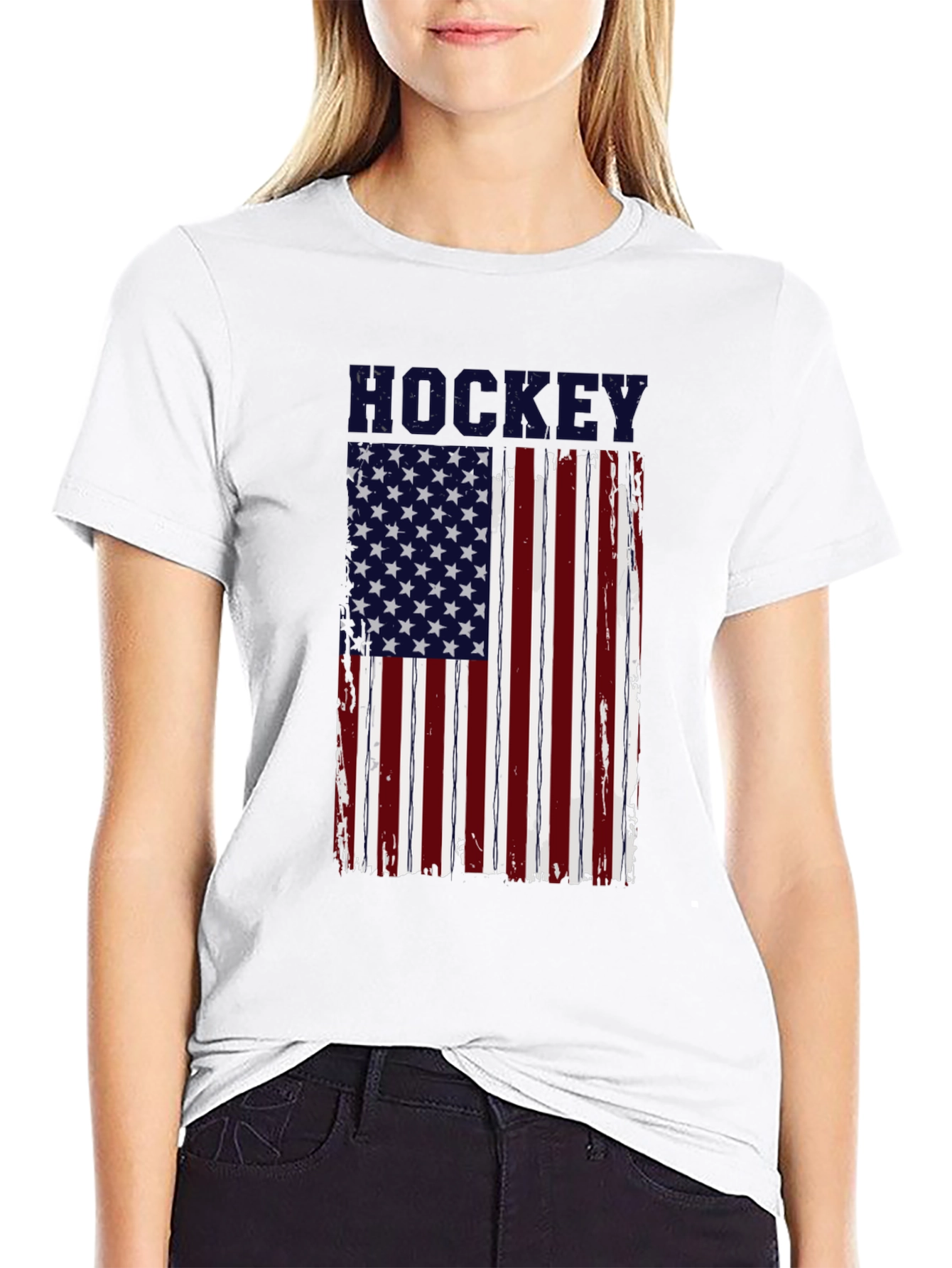 Camiseta Hockey Bandera Americana
