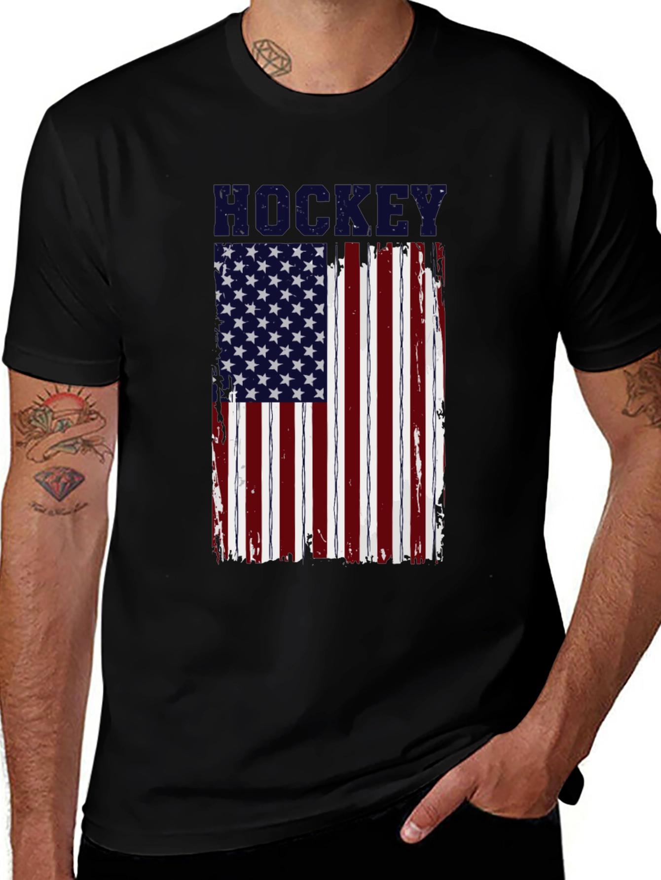 Camiseta Hockey Bandera Americana