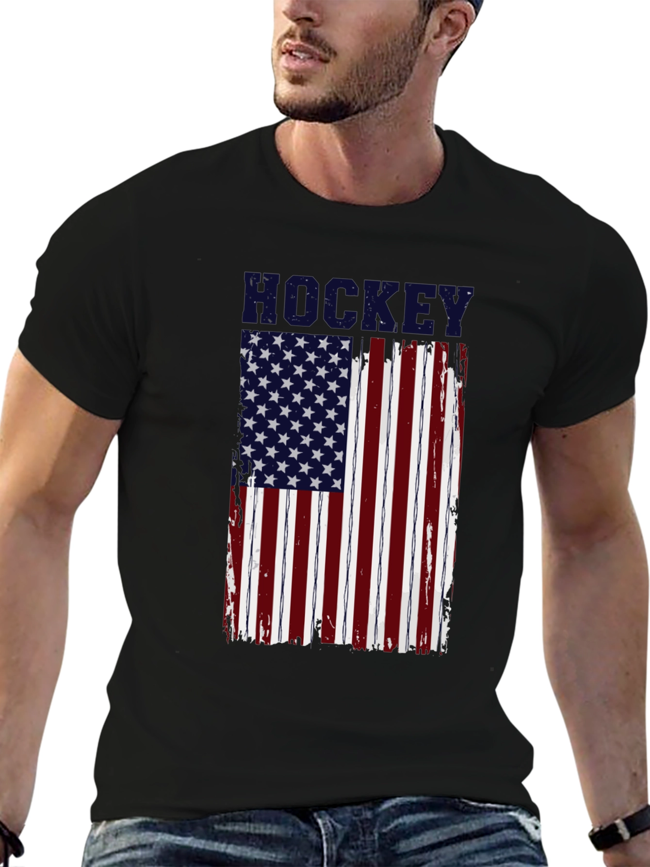 Camiseta Hockey Bandera Americana