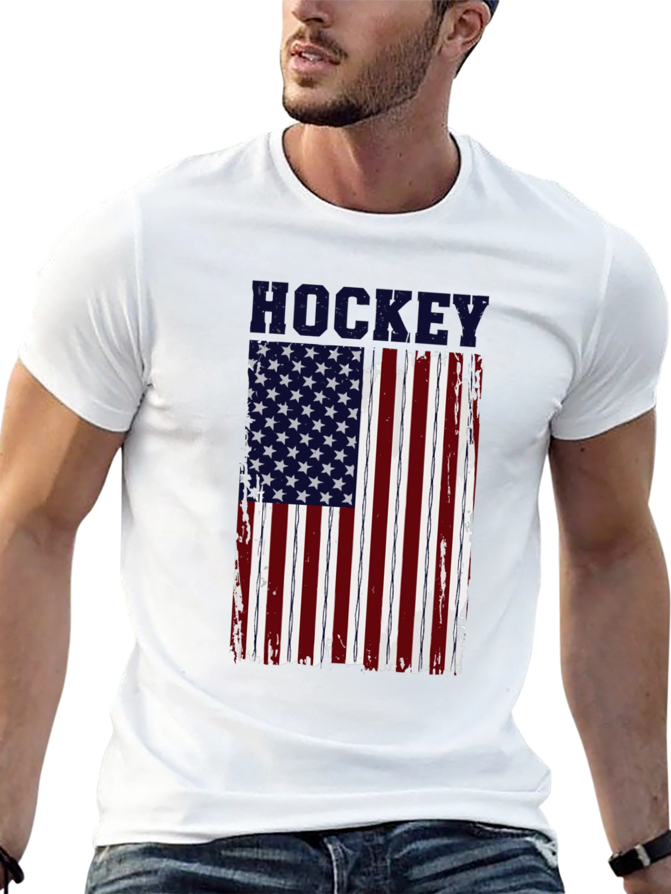 Camiseta Hockey Bandera Americana