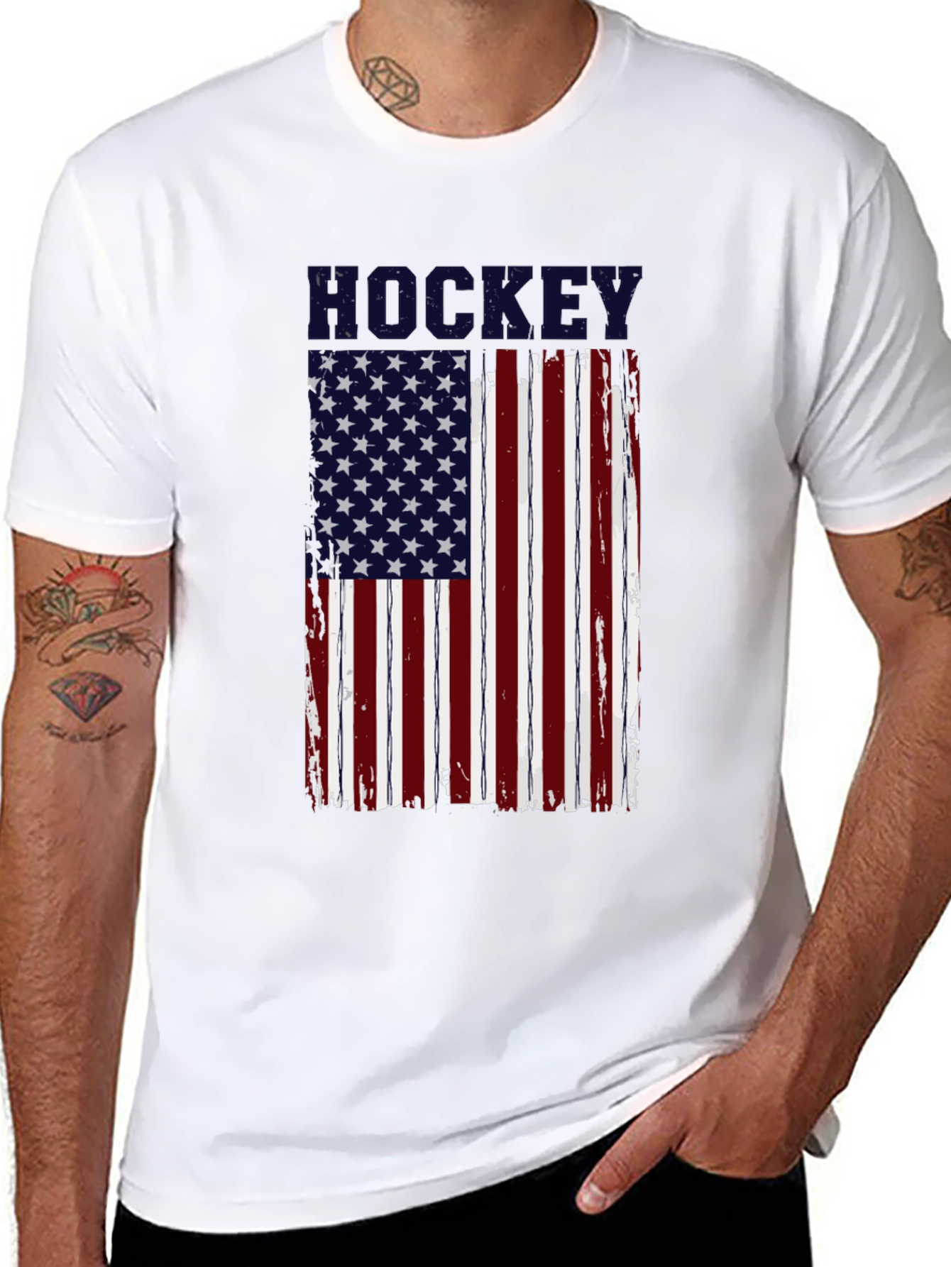 Camiseta Hockey Bandera Americana