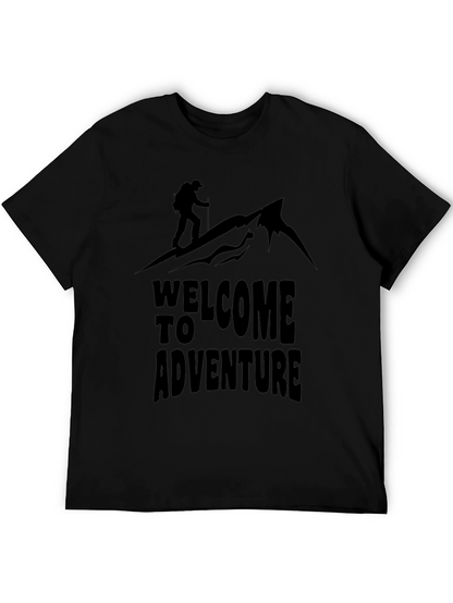 Camiseta Negra Welcome to Adventure