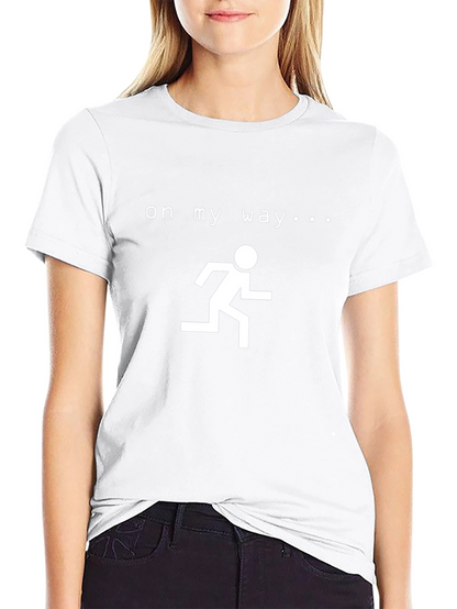 Camiseta Negra Hombre - On My Way