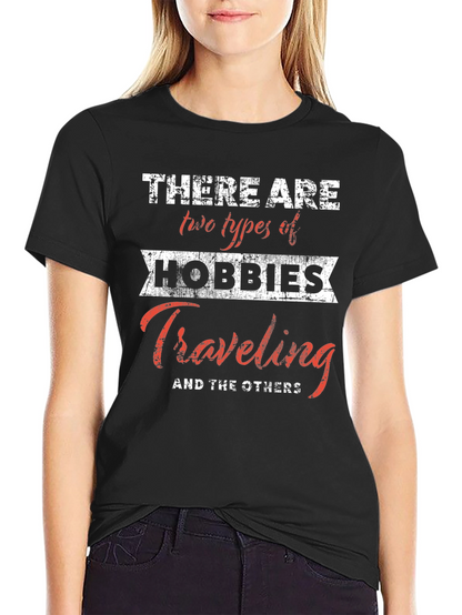 Camiseta Negra Hobbies Viajes