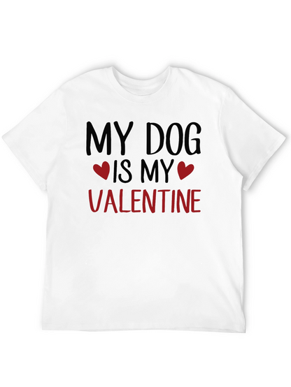 Camiseta Negra My Dog is My Valentine