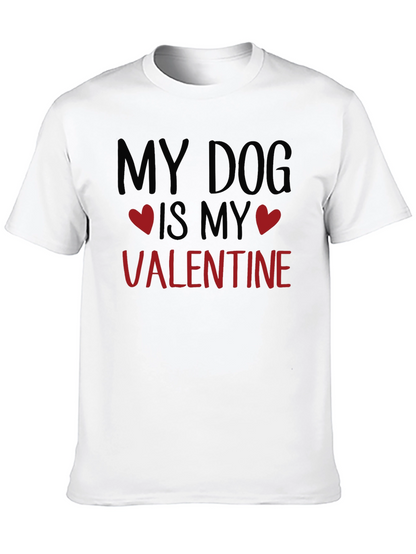 Camiseta Negra My Dog is My Valentine