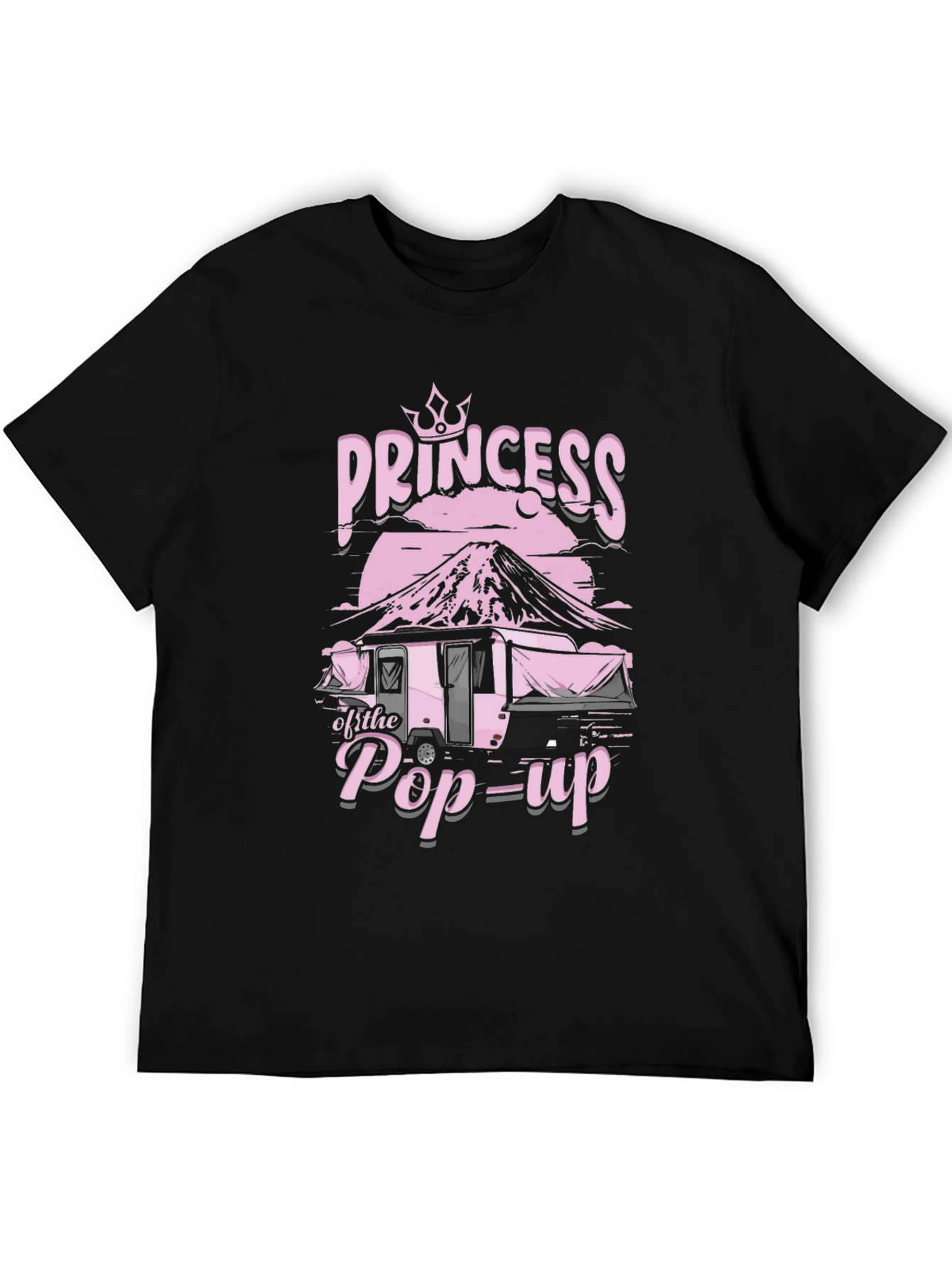 Camiseta Negra Princesa de la Caravana Pop-Up