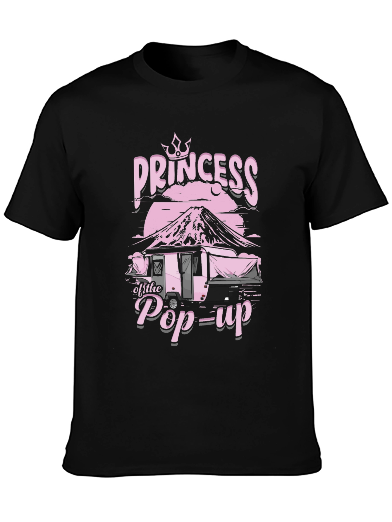 Camiseta Negra Princesa de la Caravana Pop-Up