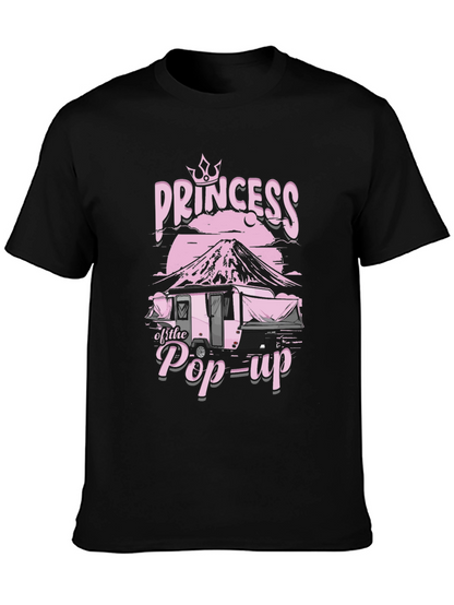 Camiseta Negra Princesa de la Caravana Pop-Up