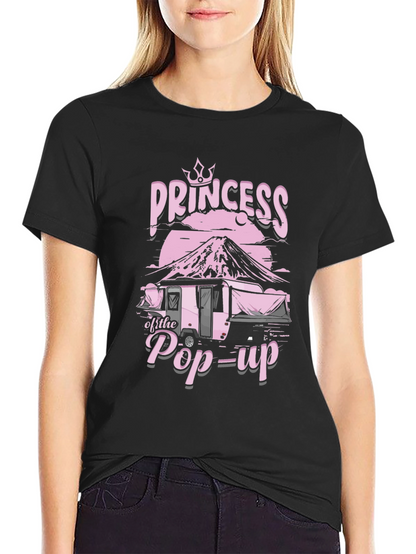 Camiseta Negra Princesa de la Caravana Pop-Up