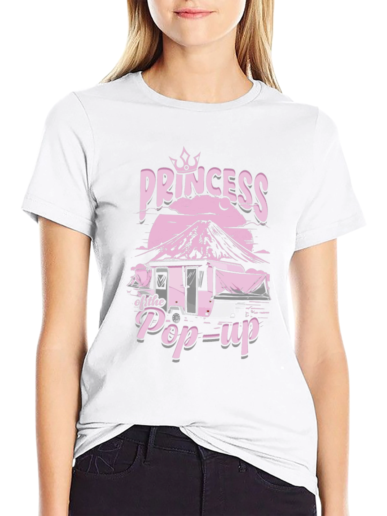 Camiseta Negra Princesa de la Caravana Pop-Up