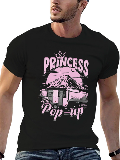 Camiseta Negra Princesa de la Caravana Pop-Up