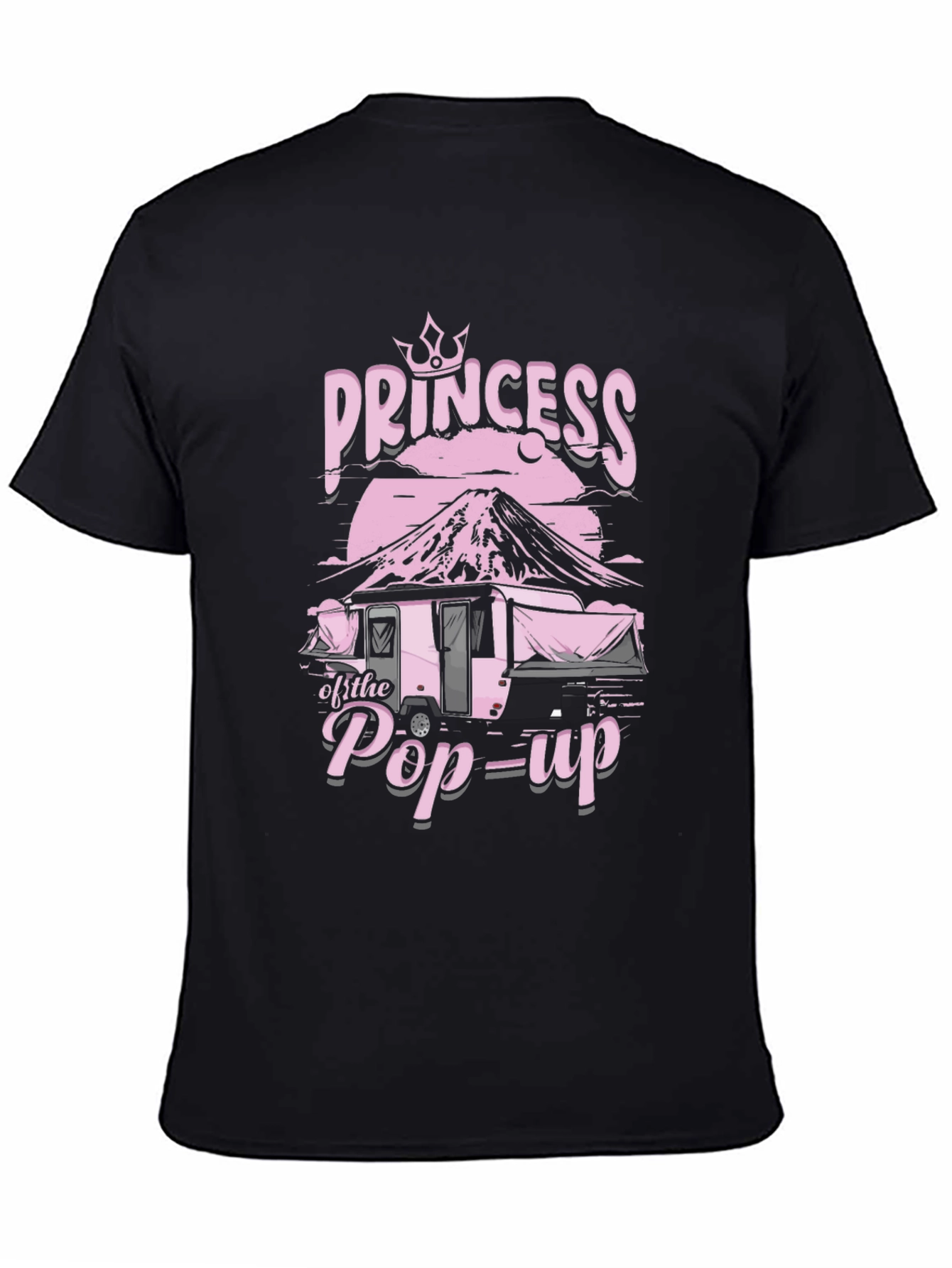Camiseta Negra Princesa de la Caravana Pop-Up