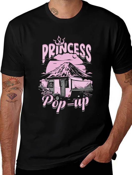 Camiseta Negra Princesa de la Caravana Pop-Up