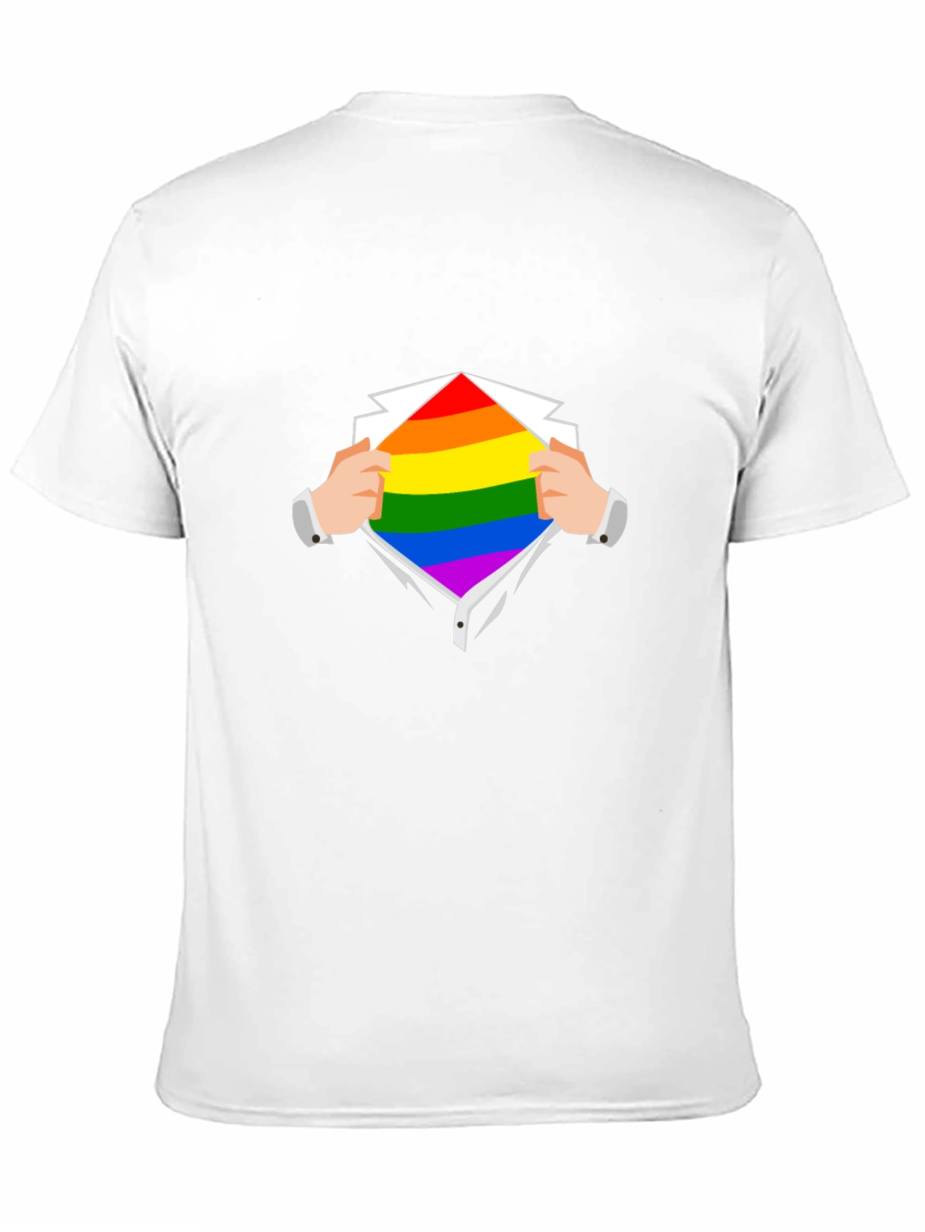 Camiseta Negra con Diseño de Orgullo LGBT