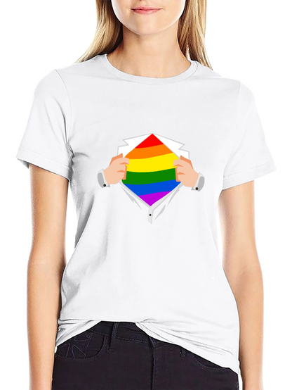 Camiseta Negra con Diseño de Orgullo LGBT