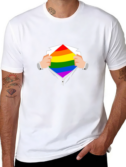 Camiseta Negra con Diseño de Orgullo LGBT