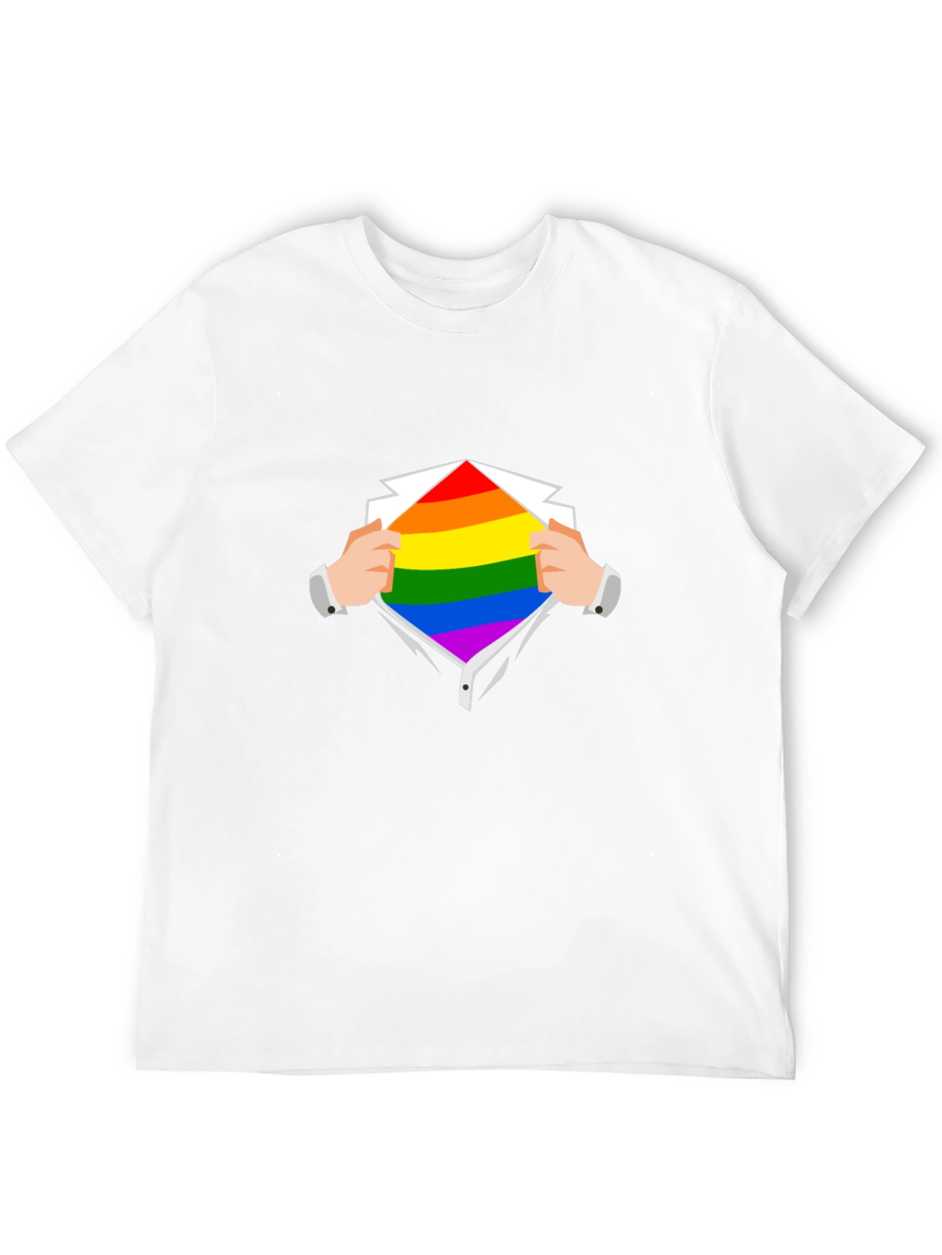 Camiseta Negra con Diseño de Orgullo LGBT