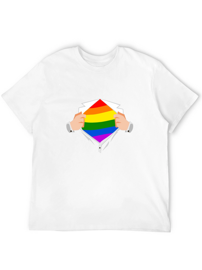 Camiseta Negra con Diseño de Orgullo LGBT
