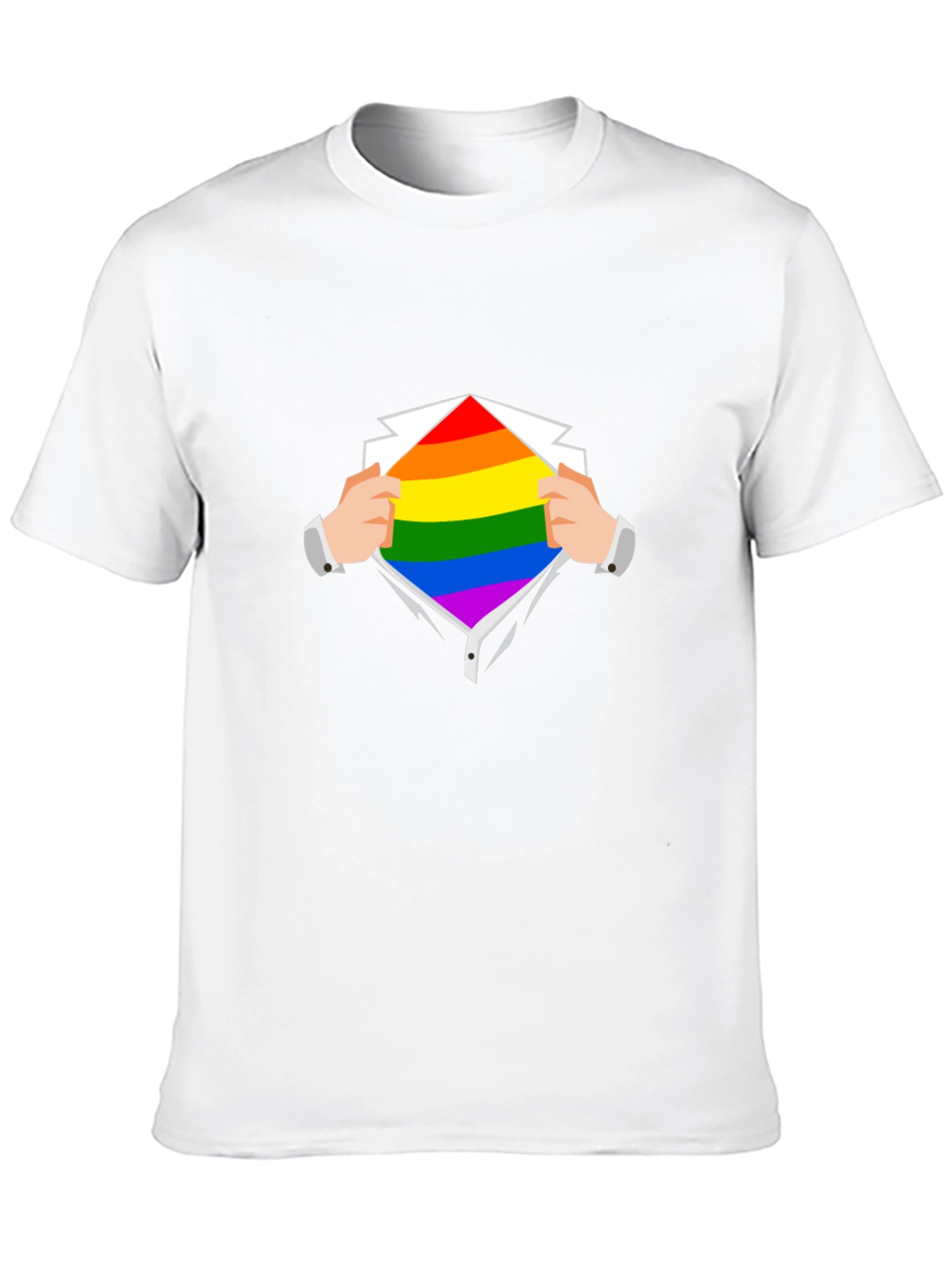 Camiseta Negra con Diseño de Orgullo LGBT
