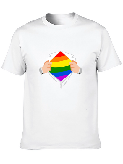 Camiseta Negra con Diseño de Orgullo LGBT