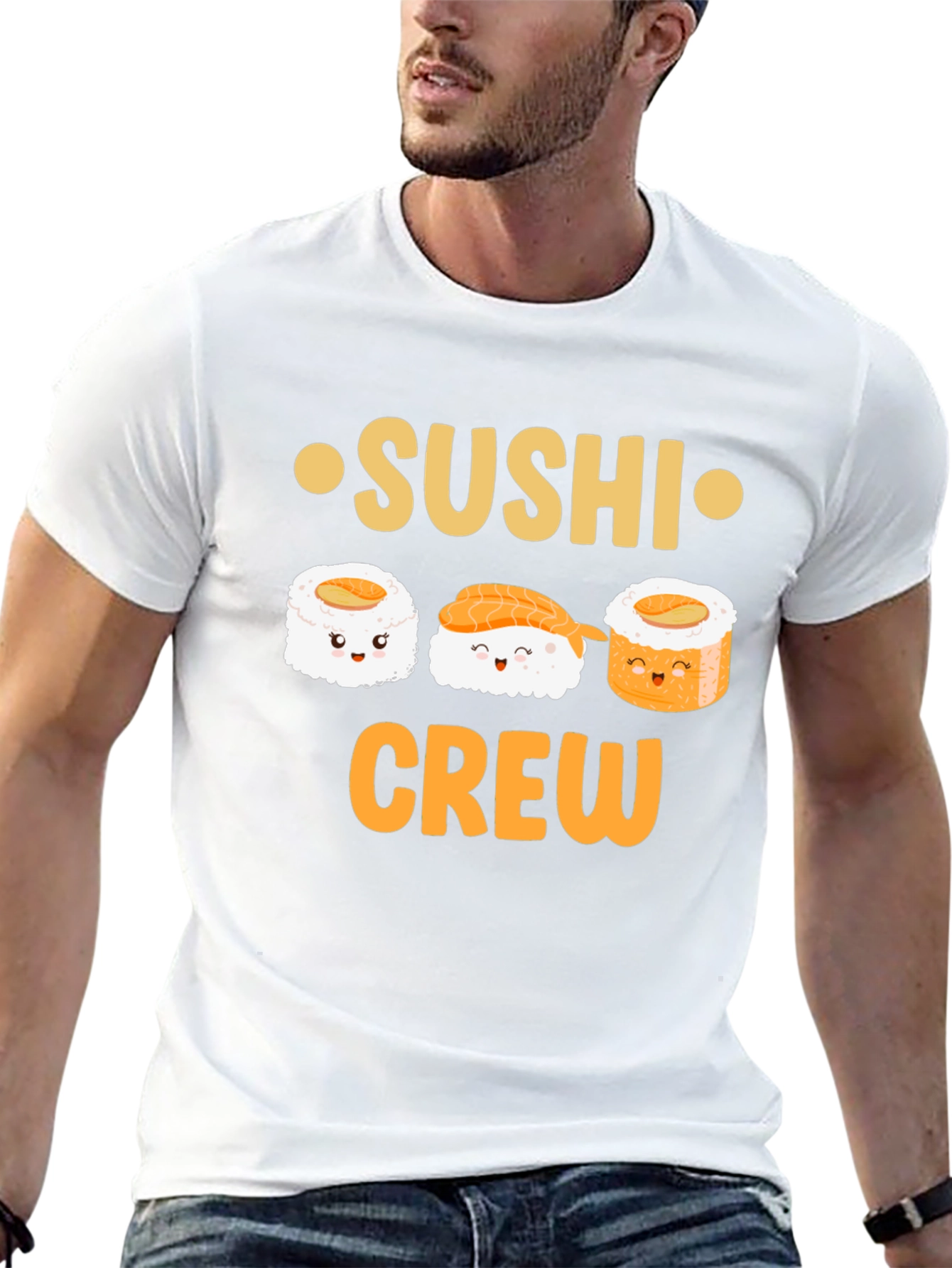 Camiseta Negra Sushi Crew