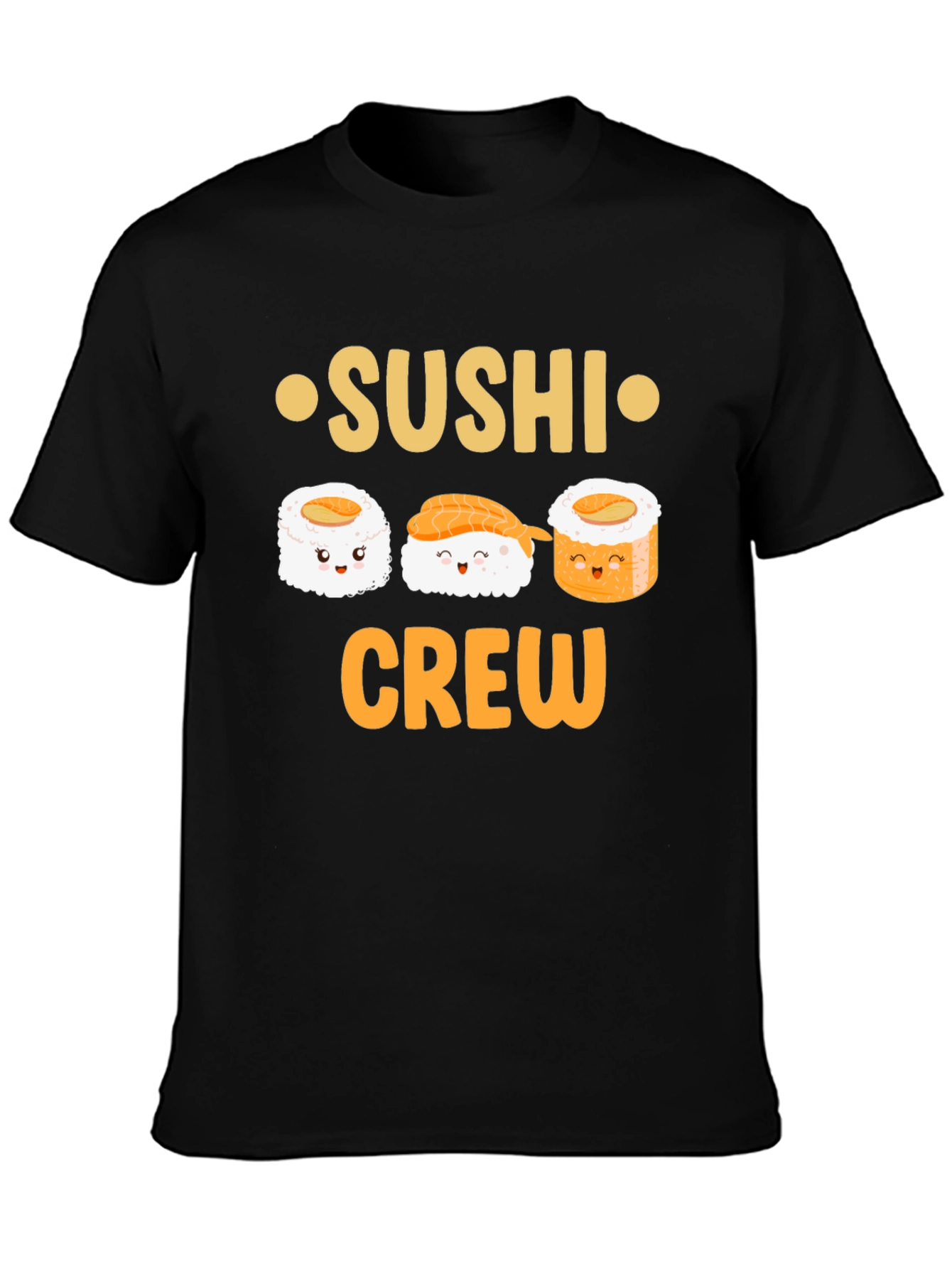 Camiseta Negra Sushi Crew