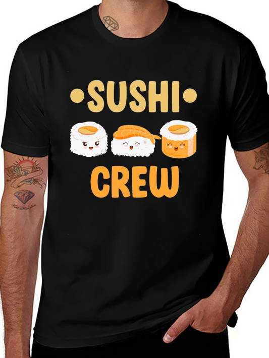 Camiseta Negra Sushi Crew
