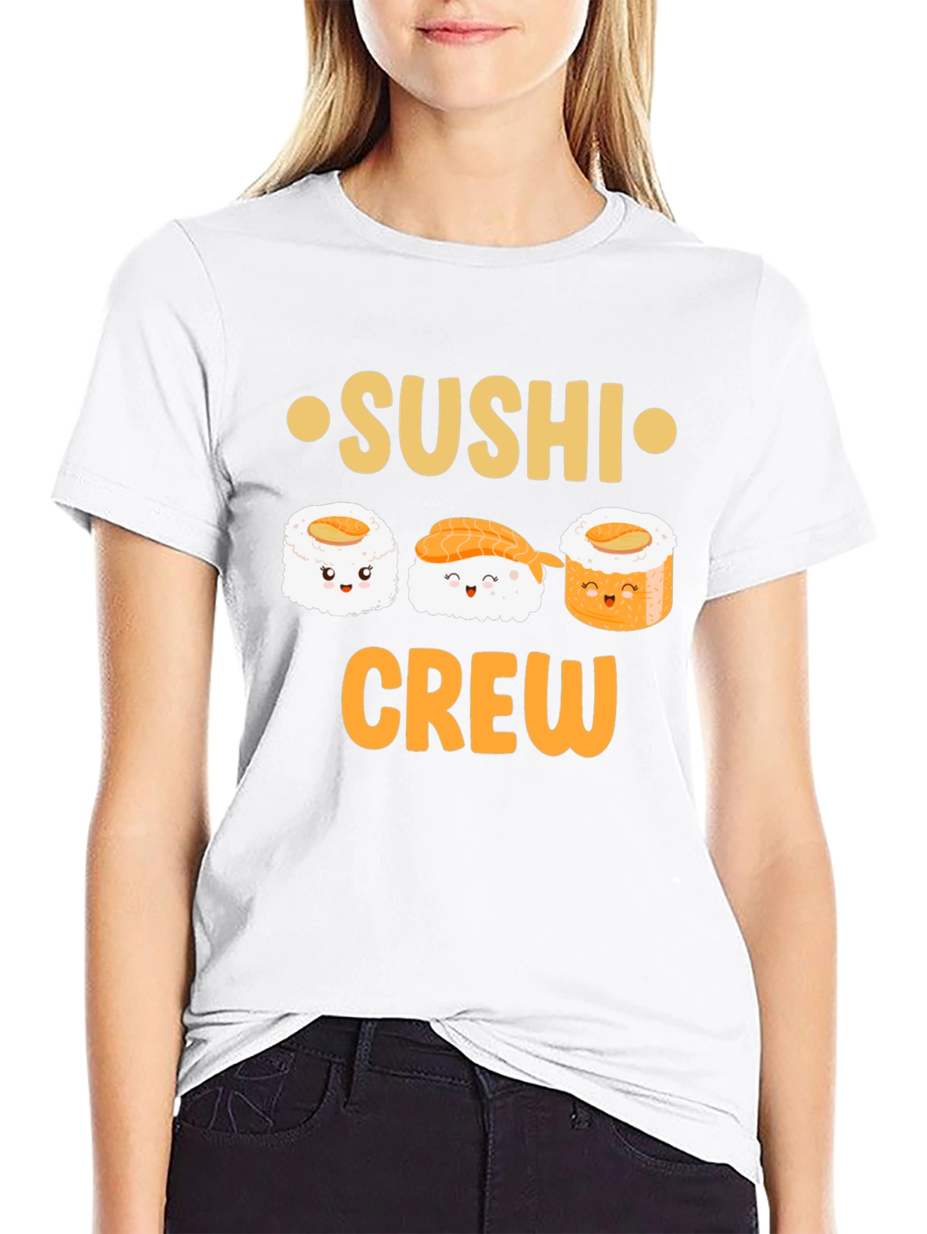 Camiseta Negra Sushi Crew