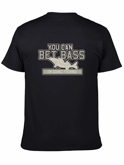 Camiseta Negra con Diseño de Pesca Bet Bass