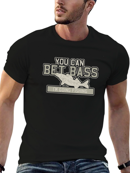 Camiseta Negra con Diseño de Pesca Bet Bass