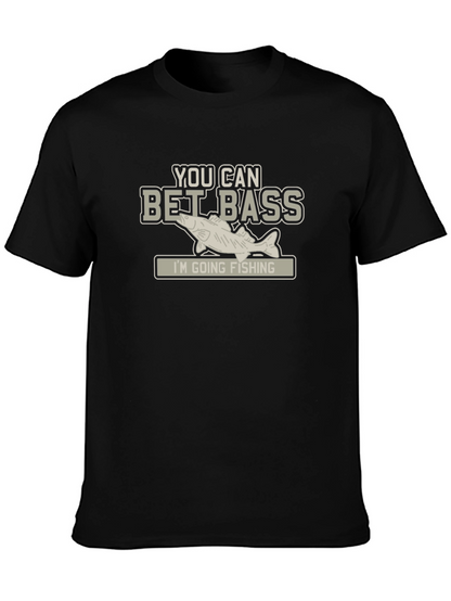 Camiseta Negra con Diseño de Pesca Bet Bass