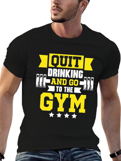 Camiseta Negra Gym Motivacional