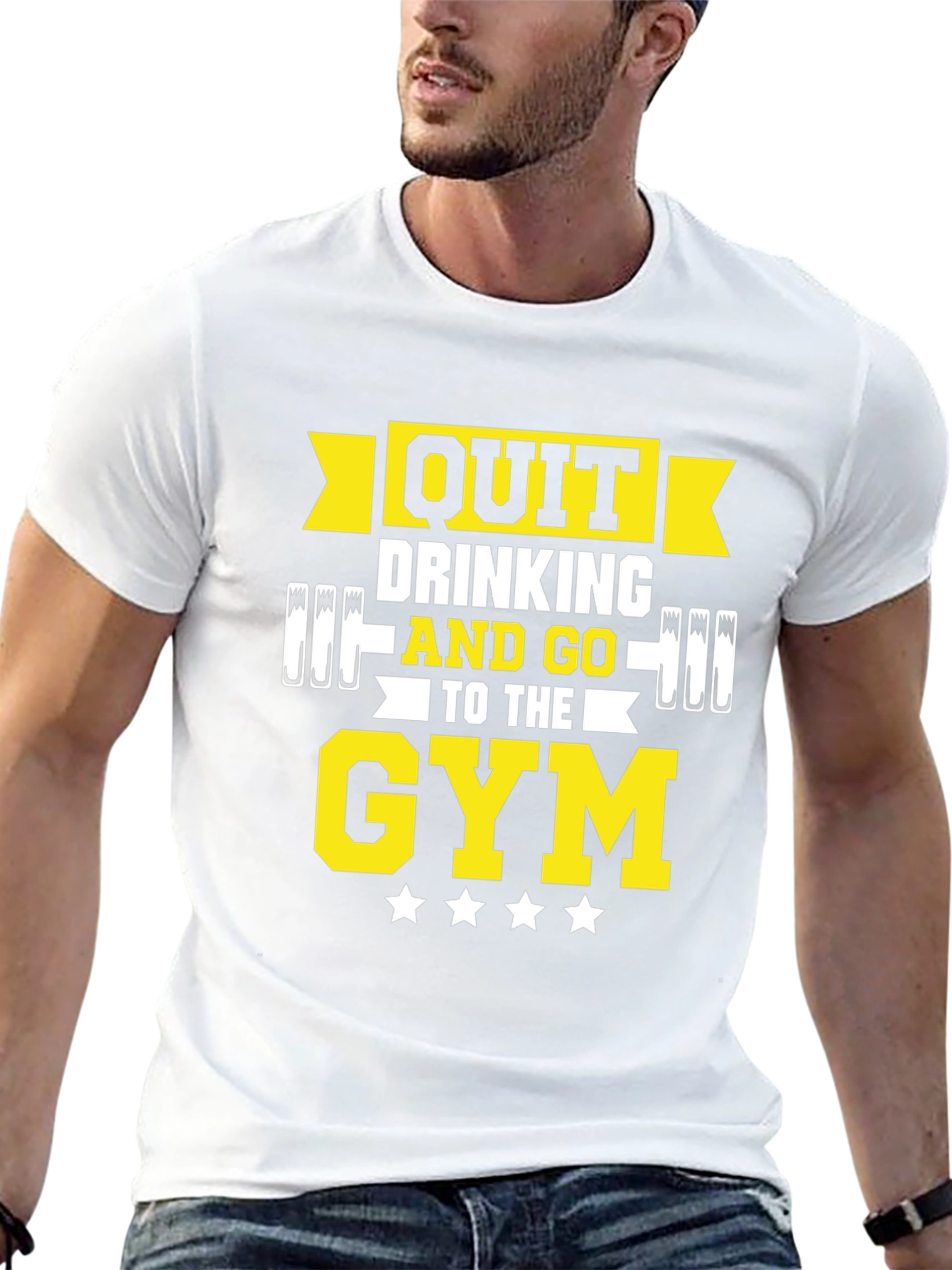 Camiseta Negra Gym Motivacional