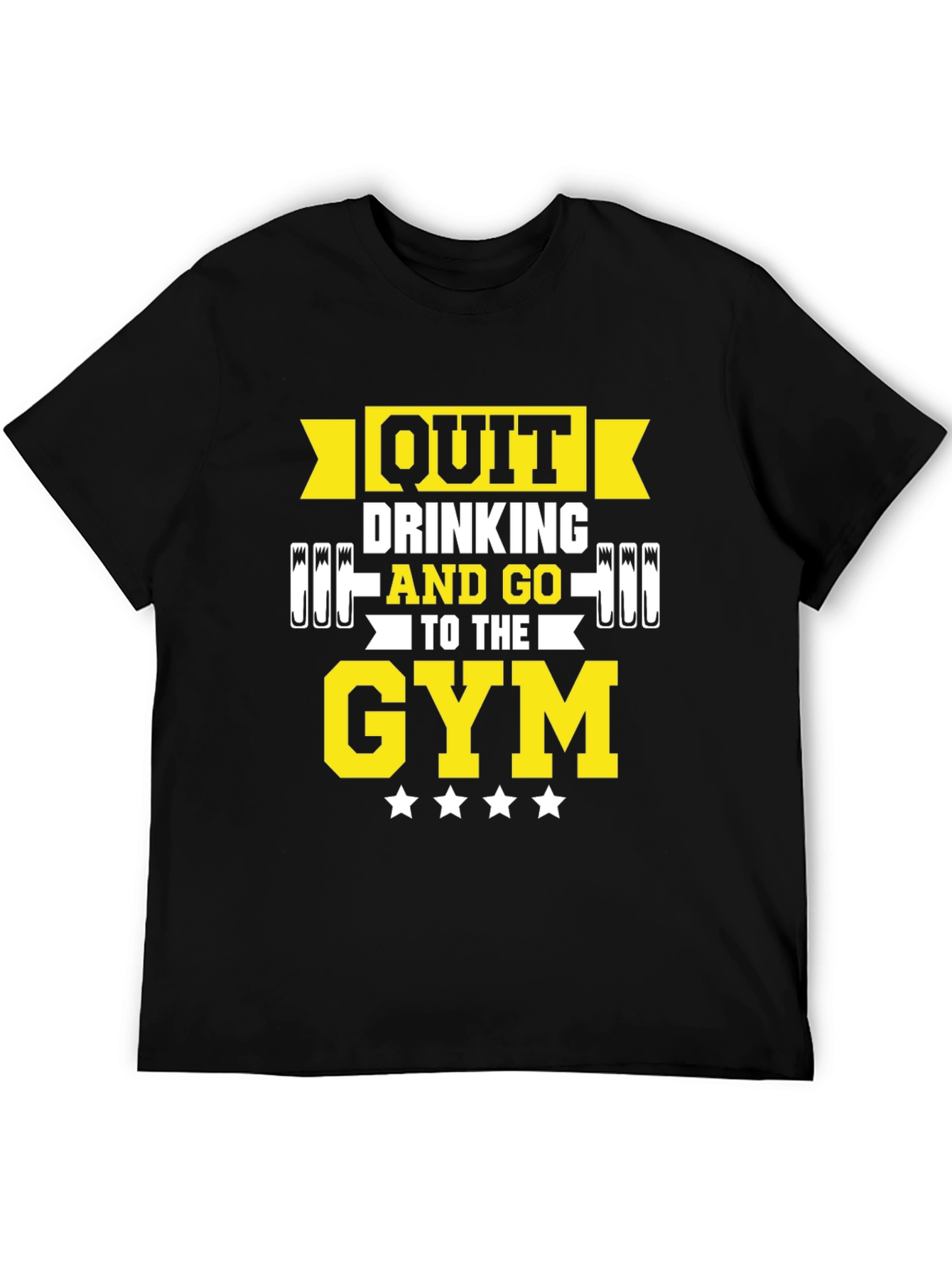 Camiseta Negra Gym Motivacional