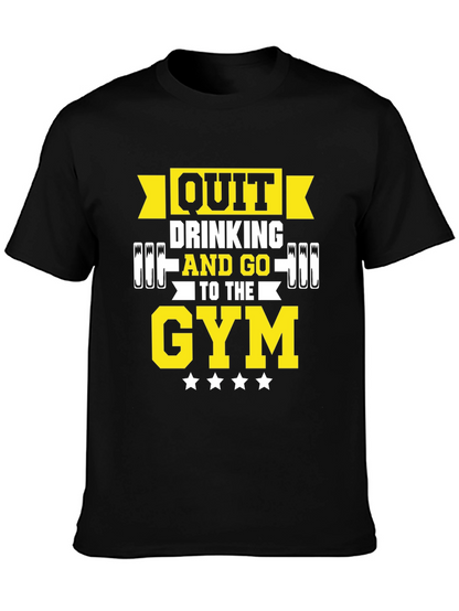Camiseta Negra Gym Motivacional