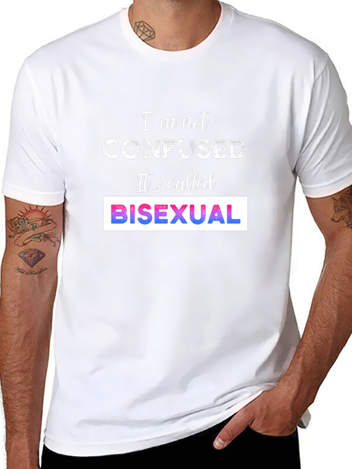 Camiseta Bisexual - No Estoy Confundido