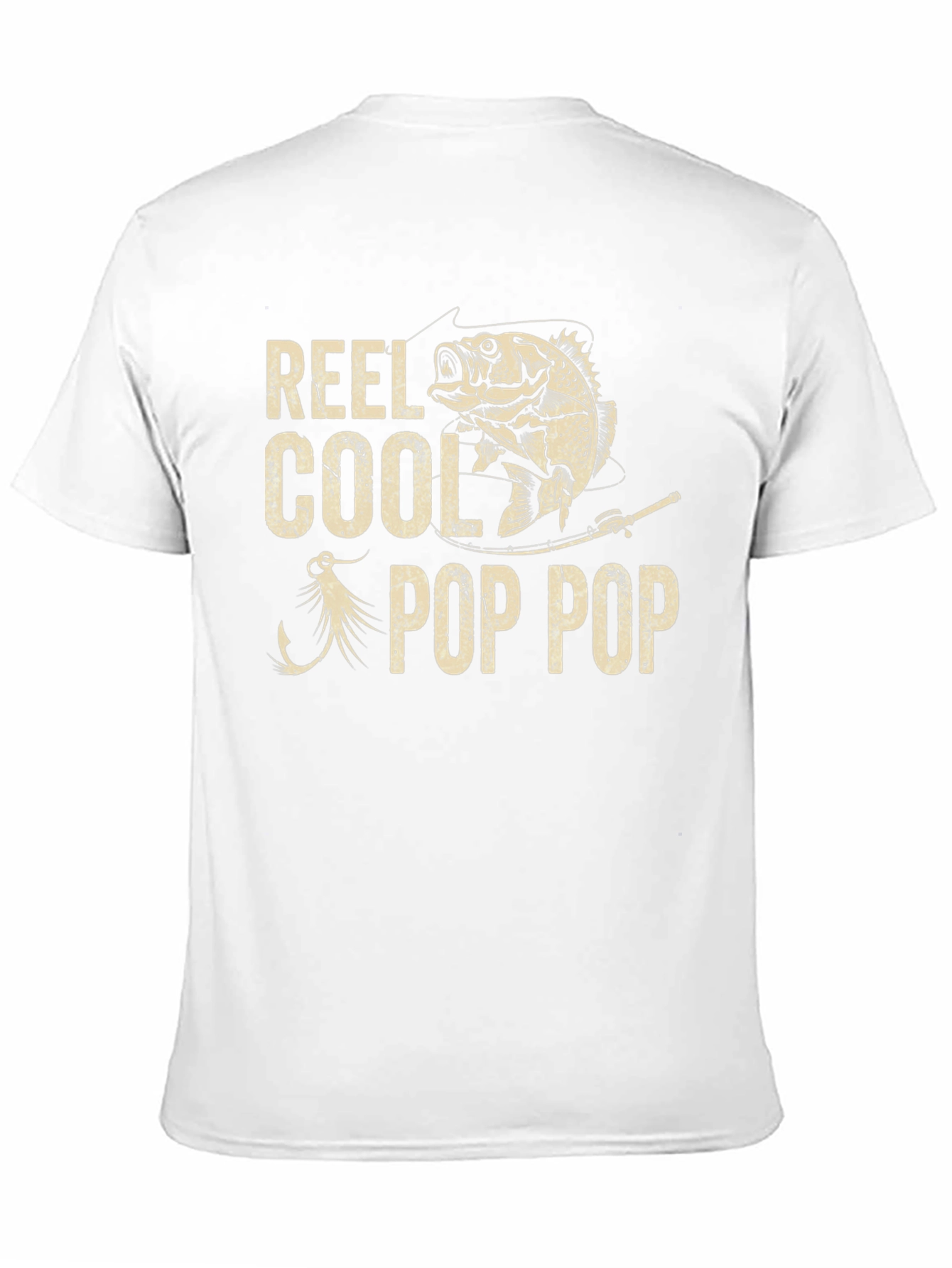Camiseta Negra Reel Cool Pop Pop Pesca