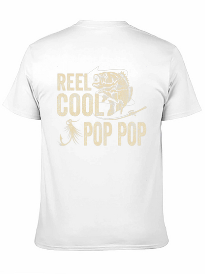 Camiseta Negra Reel Cool Pop Pop Pesca