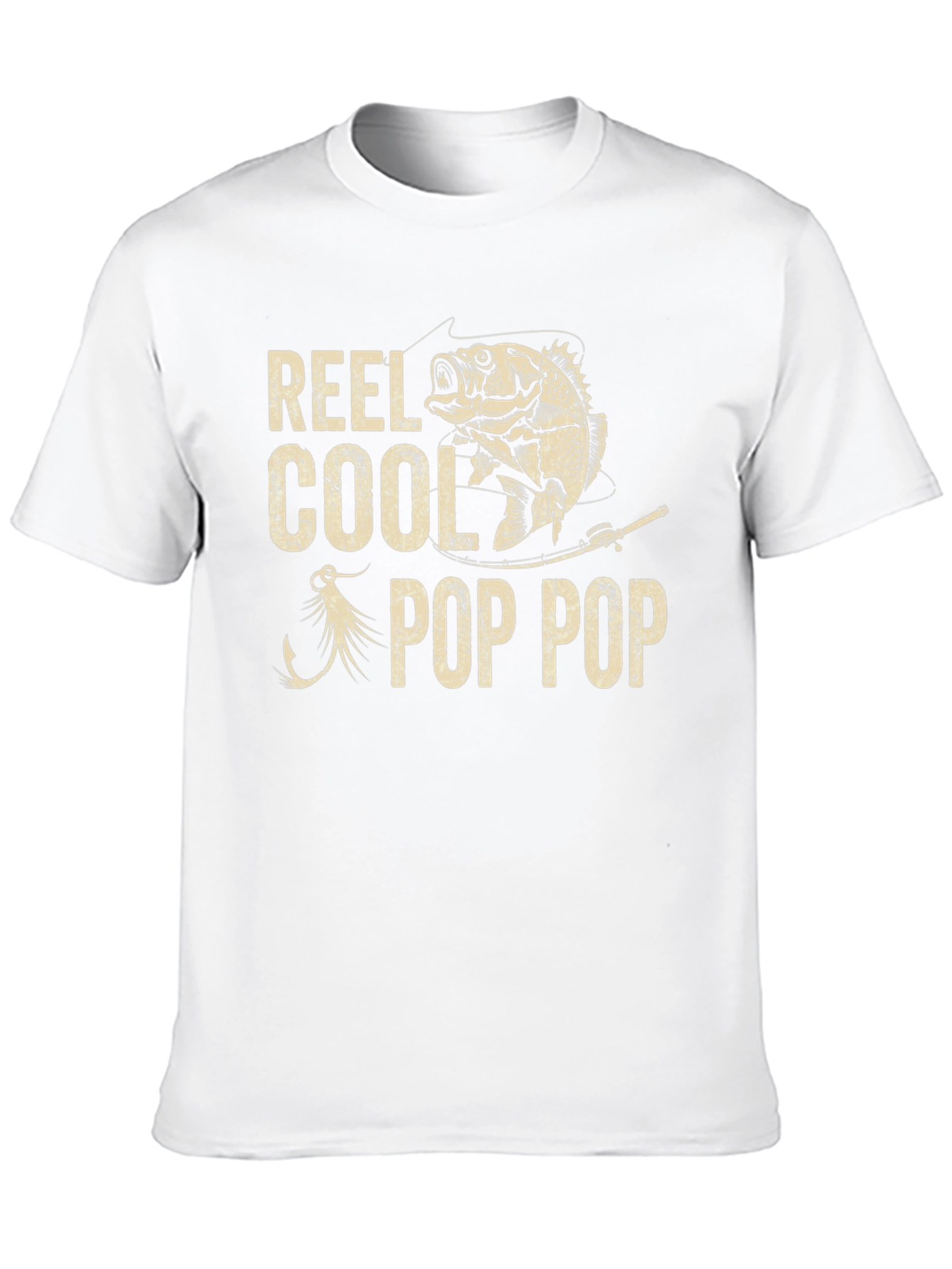 Camiseta Negra Reel Cool Pop Pop Pesca