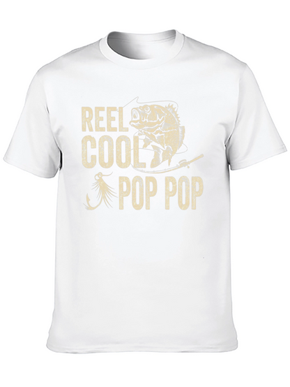 Camiseta Negra Reel Cool Pop Pop Pesca