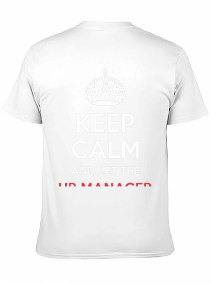 Camiseta Negra Keep Calm para el Jefe