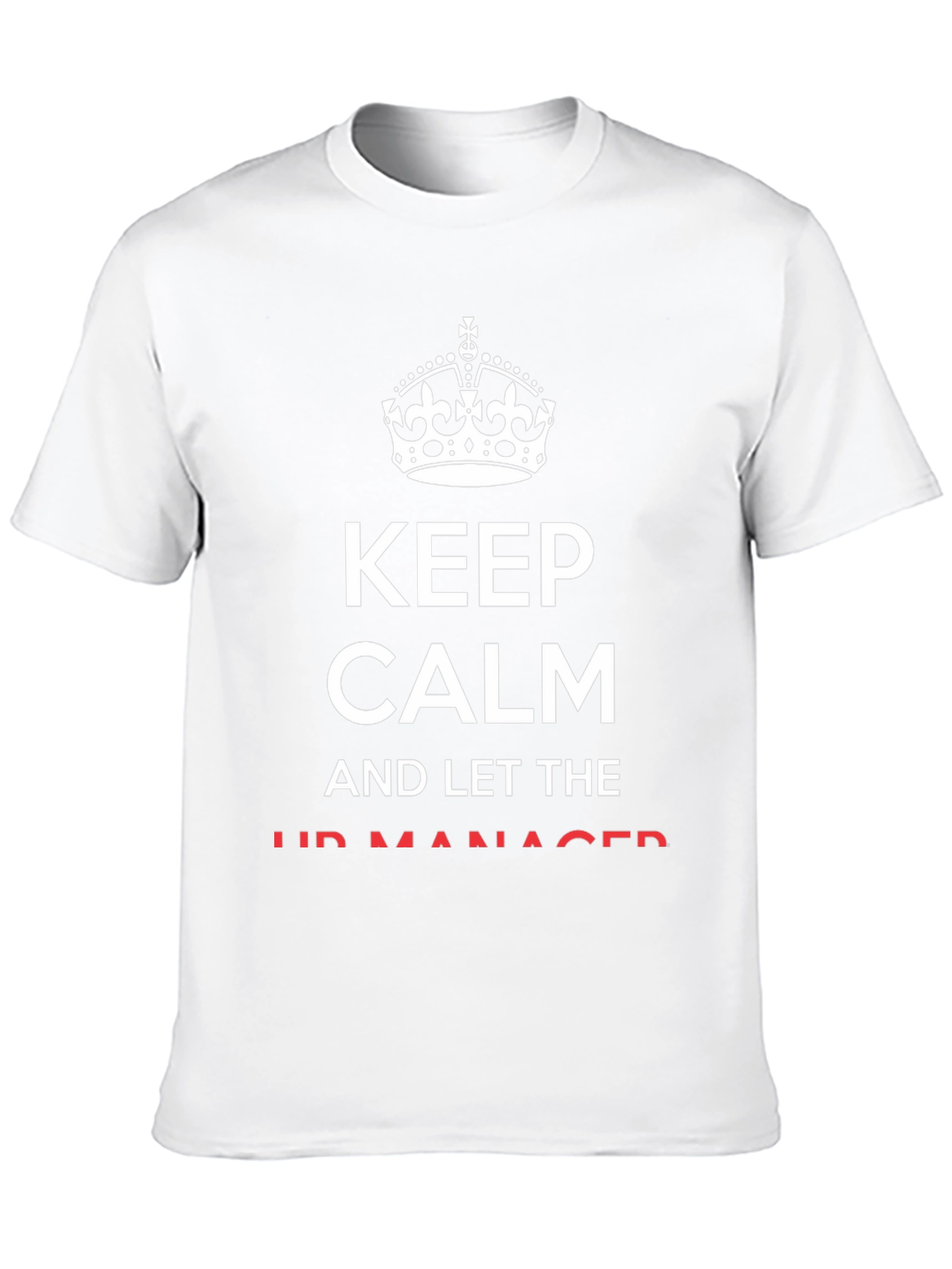 Camiseta Negra Keep Calm para el Jefe