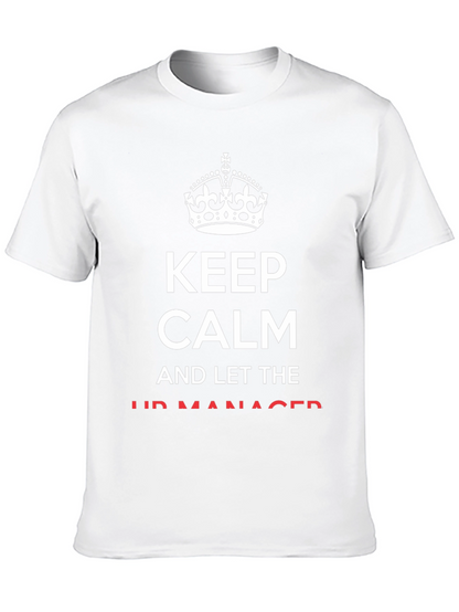 Camiseta Negra Keep Calm para el Jefe