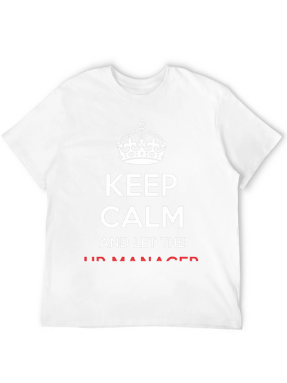 Camiseta Negra Keep Calm para el Jefe