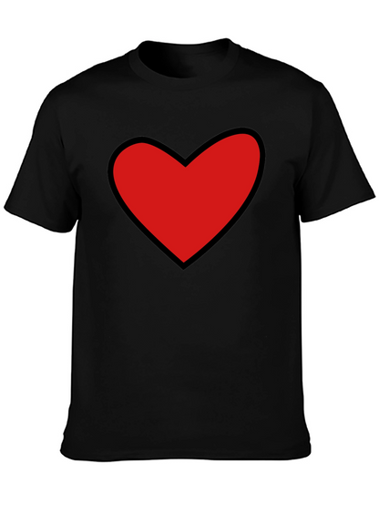 Camiseta Negra con Corazón Rojo