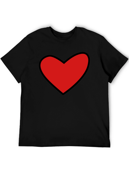 Camiseta Negra con Corazón Rojo