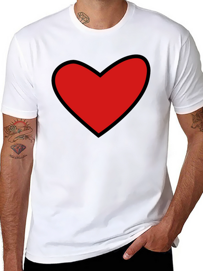 Camiseta Negra con Corazón Rojo