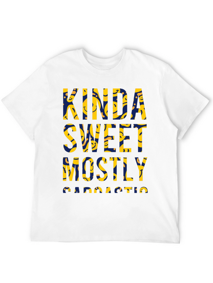 Camiseta Negra: Kinda Sweet Mostly Sarcastic